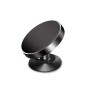 3 PCS  Car Phone Holder Alloy Magnetic Universal Dual Ball Rotating Car Phone Holder, Colour: Black (Single Ball)