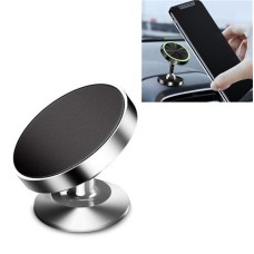 3 PCS  Car Phone Holder Alloy Magnetic Universal Dual Ball Rotating Car Phone Holder, Colour: Silver (Single Ball)