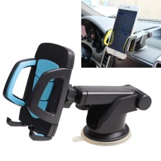 Car Phone Holder Car Air Outlet Mobile Phone Holder Suction Cup Navigation Instrument Panel General, Style:2 in 1(Blue)