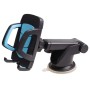 Car Phone Holder Car Air Outlet Mobile Phone Holder Suction Cup Navigation Instrument Panel General, Style:2 in 1(Blue)