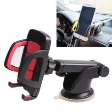 Car Phone Holder Car Air Outlet Mobile Phone Holder Suction Cup Navigation Instrument Panel General, Style:2 in 1(Red)