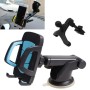 Car Phone Holder Car Air Outlet Mobile Phone Holder Suction Cup Navigation Instrument Panel General, Style:3 in 1(Blue)