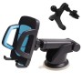 Car Phone Holder Car Air Outlet Mobile Phone Holder Suction Cup Navigation Instrument Panel General, Style:3 in 1(Blue)