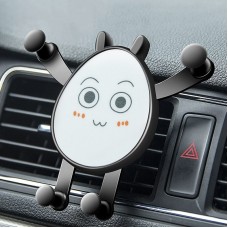 2 PCS Car Air Outlet Navigation Support Clip Car Cartoon Gravity Mobile Phone Holder(Little Love)