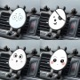 2 PCS Car Air Outlet Navigation Support Clip Car Cartoon Gravity Mobile Phone Holder(Shy)