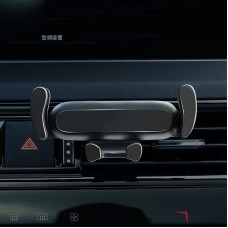 2 PCS Cartoon Air Outlet Navigation Buckle Type Gravity Car Phone Holder, Colour: Black Mirror