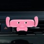 2 PCS Cartoon Air Outlet Navigation Buckle Type Gravity Car Phone Holder, Colour: Pink Suction Cup Base Dual-use Model