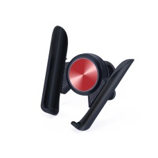 3 PCS Car Mobile Phone Holder Car Navigation Linkage Elastic Air Outlet Snap-Type Gravity Universal Bracket(Red)