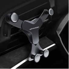 4 PCS Car Air Outlet Mobile Phone Bracket Gravity Undertake Card Buckle Car Navigation Bracket(Black)