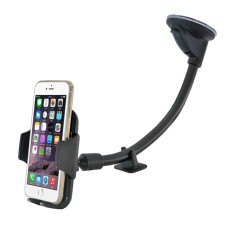 Car Instrument Station Curved Hose Phone Bracket, Style: Silica Clip