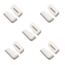 5 Pairs Car Mobile Phone Bracket Dashboard Navigation Paste Adjustable Bracket(White)