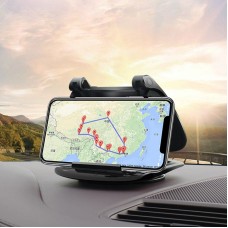 MM002 Car Dashboard Mobile Phone Holder Car Silicone Rotary Navigation Mobile Phone Holder(Black)