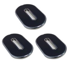 3PCS Q10 Car Dashboard Magnetic Suction Mini Mobile Phone Holder(Silver)