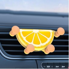Симпатичный фруктовый воздух навигационно -навигационный держатель телефона (лимон)