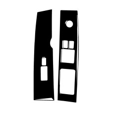 For Nissan 350Z 2003-2005 2pcs Car Window Lift Decorative Sticker, Right Drive