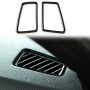 For BMW 3 Series E90 2005-2012 2pcs Car Instrument Air Outlet Frame Decorative Sticker, Left and Right Drive Universal