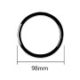 4pcs / Set Car Door Horn Ring Decorative Sticker for BMW X5 E70 2008-2013 / X6 E71 2009-2014, Left and Right Drive Universal(Black)