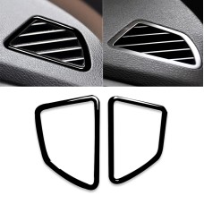 2pcs / Set Car Right Drive Dashboard Air Outlet Frame Decorative Sticker for BMW X5 E70 / X6 E71 2008-2013, Left and Right Drive Universal(Black)