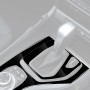2pcs / Set Car Right Drive Gear Panel Decorative Sticker for BMW X1 E84 2011-2015(Black)