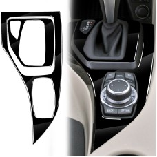 2pcs / Set Car Left Drive Gear Dear Decorative Decorative Sticker для BMW X1 E84 2011-2015 (черный)