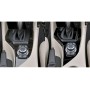 2pcs / Set Car Left Drive Gear Panel Decorative Sticker for BMW X1 E84 2011-2015(Black)