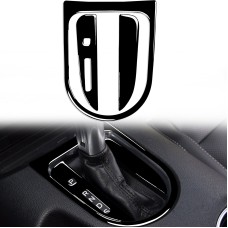 For Ford Mustang 2015-2020 Car Left Drive Gear Panel Frame Decorative Sticker Set(Black)