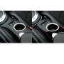 For Nissan 370Z Z34 2009- Car Water Cup Holder Panel Decorative Sticker, Left and Right Drive Universal (Black)