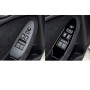 For Nissan 370Z Z34 2009- Car Driver Side Door Lift Panel with Hole Decorative Sticker, Left Drive (Black)