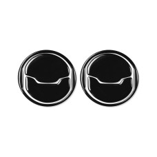 For Ford Mustang 2015-2020 6 in 1 Car Air Outlet Decorative Sticker, Left and Right Drive Universal (Black)