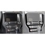 For Ford Mustang 2015-2020 Car Central Control CD Frame Decorative Sticker, Left and Right Drive Universal (Black)