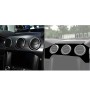 For Ford Mustang 2015-2020 Car Dashboard Panel Set Decorative Sticker, Right Drive (Black)