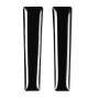 For Ford Mustang 2015-2020 Car Both Sides of Gear Handle Decorative Sticker, Left and Right Drive Universal (Black)