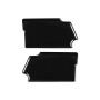 For Ford Mustang 2015-2020 Car Inside Door Bowl Decorative Sticker, Left and Right Drive Universal (Black)