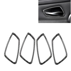 4 PCS Car Door Inner Handle Solid Color Carbon Fiber Decorative Sticker for BMW E90 / E92 / E93 2005-2012