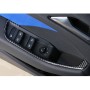 4 PCS Car Carbon Fiber Door Button Decorative Frame for Audi A3