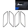 4 PCS Car Carbon Fiber Inner Armrest Decorative Frame for Audi A3