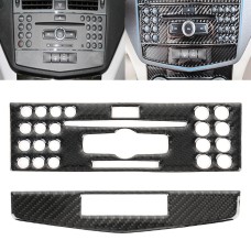 2 ПК, автомобиль, регулировка рамы, углеродная волокна декоративная наклейка для Mercedes-Benz W204