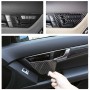 2 PCS Car Front Door Seat Adjustment Frame Carbon Fiber Decorative Sticker for Mercedes-Benz W204