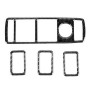 4 PCS Car Window Lift Panel Carbon Fiber Decorative Sticker for Mercedes-Benz W204