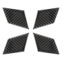 4 PCS Car Door Inner Handle Wrist Panel Carbon Fiber Decorative Sticker for Mercedes-Benz W204