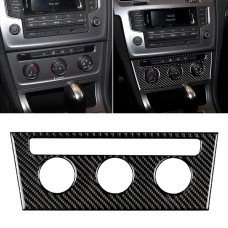 Car Carbon Fiber Air Conditioning Rotary Button Decorative Sticker for Volkswagen Golf 7 2013-2017