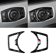 2 ПК CAR USA Color Carbon Fiber Fare Frame Decorative Sticker для Ford Mustang 2015-2017