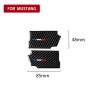 2 ПК CAR USA Color Carbon Fibre Door Dogne Harder Deconding Panel Decorative Starter для Ford Mustang 2015-2017