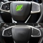 2 in 1 Carbon Fiber Steering Wheel Button Trim Interior DIY Sticker for Honda Civic 10th Gen(General)