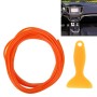 5m Flexible Trim For DIY Automobile Car Interior Moulding Trim Decorative Line Strip with Film Scraper(Orange)