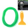 5m Flexible Trim For DIY Automobile Car Interior Moulding Trim Decorative Line Strip with Film Scraper(Green)