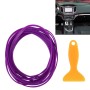 5m Flexible Trim For DIY Automobile Car Interior Moulding Trim Decorative Line Strip with Film Scraper(Purple)