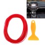 5m Flexible Trim For DIY Automobile Car Interior Moulding Trim Decorative Line Strip with Film Scraper(Red)