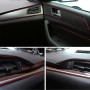 5m Flexible Trim For DIY Automobile Car Interior Moulding Trim Decorative Line Strip with Film Scraper(Red)