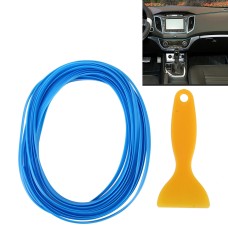 5m Flexible Trim For DIY Automobile Car Interior Moulding Trim Decorative Line Strip with Film Scraper(Baby Blue)